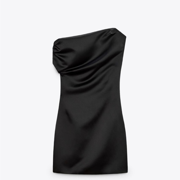 NWT ZARA SATIN DRESS , SIZE S - Picture 9 of 11